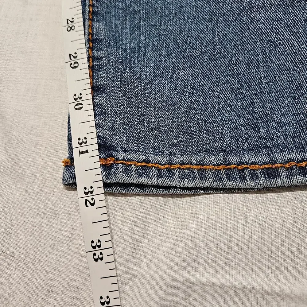 True Religion Geno Relaxed Slim Big T Flap Jeans Blue Size 40x32